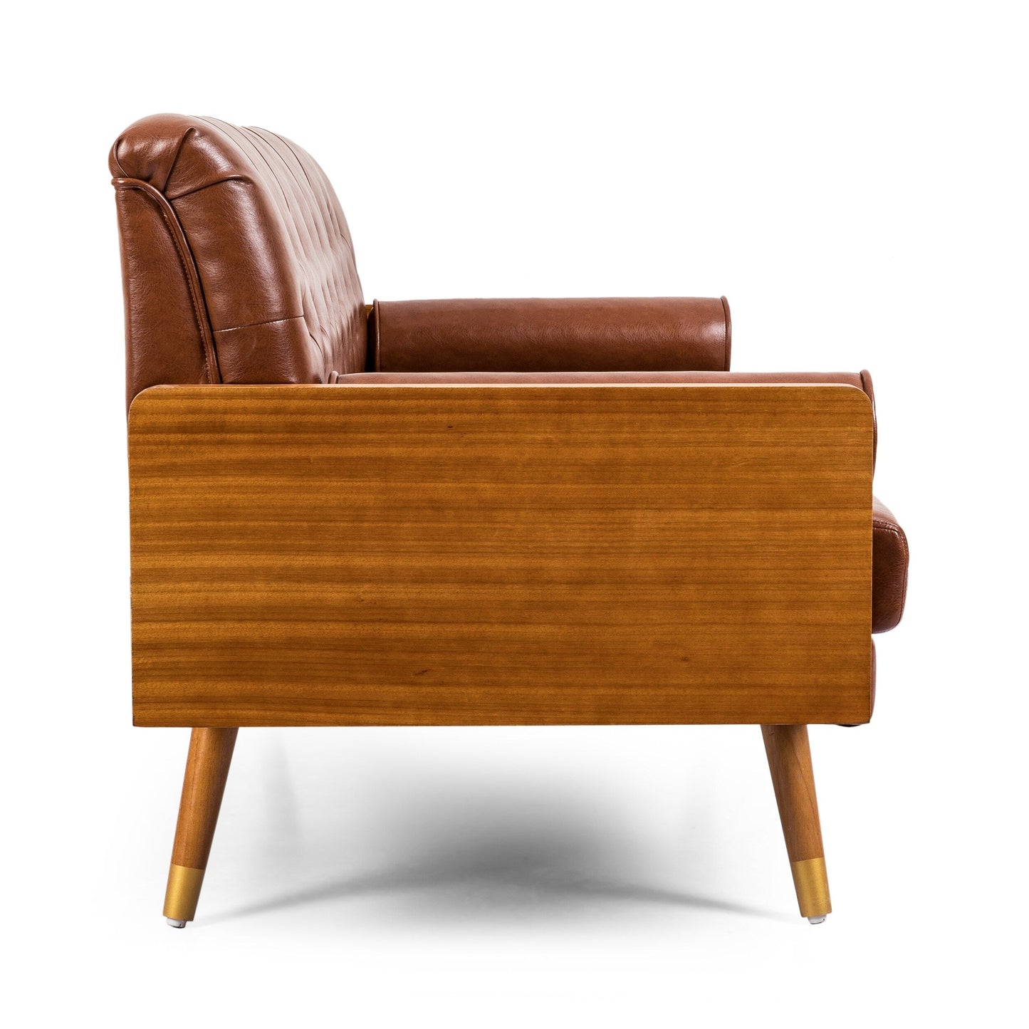 Divano in tessuto trapuntato Jalon Mid-Century Modern di Christopher Knight Home