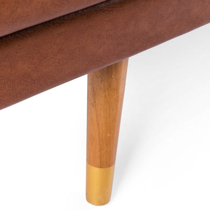 Divano in tessuto trapuntato Jalon Mid-Century Modern di Christopher Knight Home