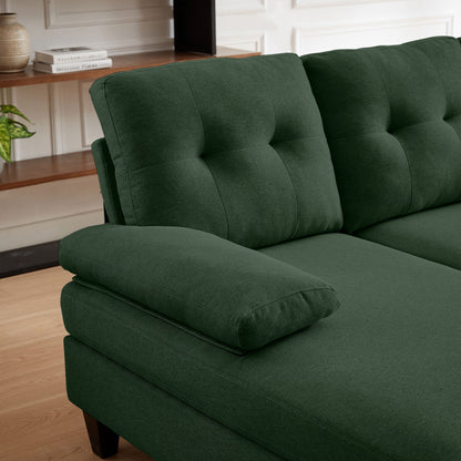 Divano componibile Jarenie a forma di U a 4 posti con doppia chaise longue per soggiorno