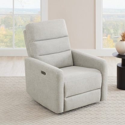 Poltrona reclinabile elettrica Jason con poggiatesta e porte di ricarica USB