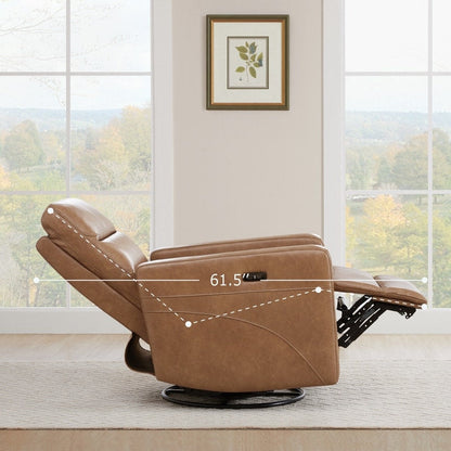 Poltrona reclinabile elettrica Jason con poggiatesta e porte di ricarica USB