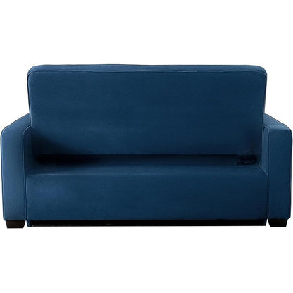 Divano a due posti Java Queen in microfibra con letto estraibile - Divano letto trasformabile per soggiorno e camera degli ospiti