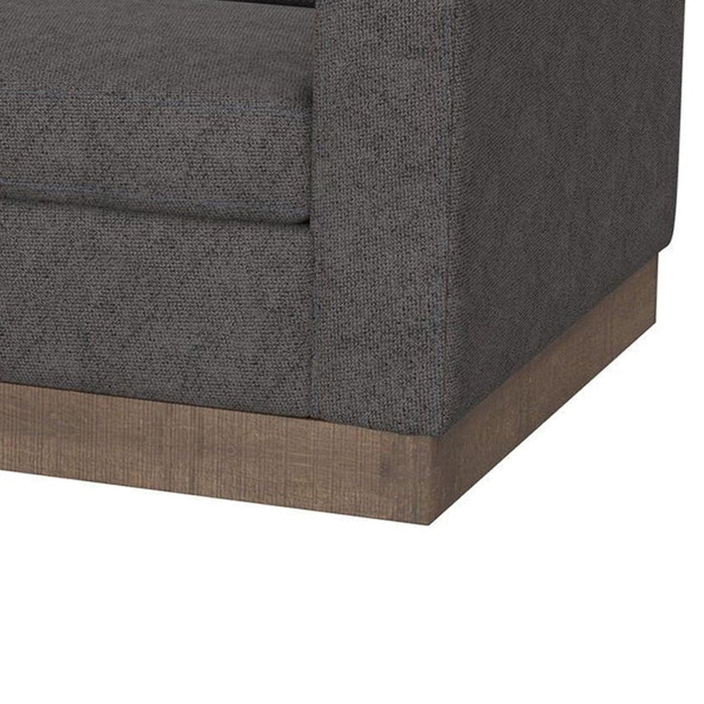 Divano Jeni, 2 cuscini decorativi, seduta moderna in poliestere grigio scuro da 90 pollici