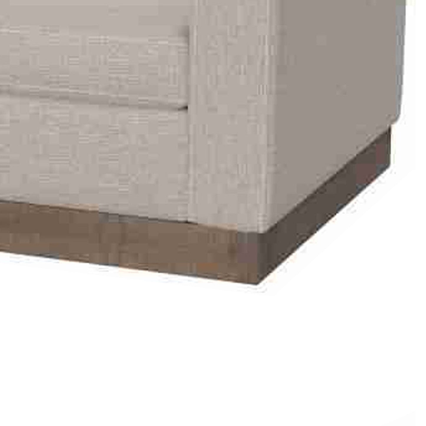 Divano Jeni, 2 cuscini decorativi, seduta moderna in poliestere beige ostrica da 90 pollici