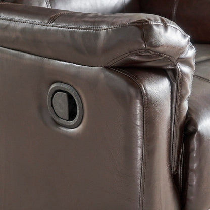 Poltrona reclinabile girevole in similpelle Jennette di Christopher Knight Home