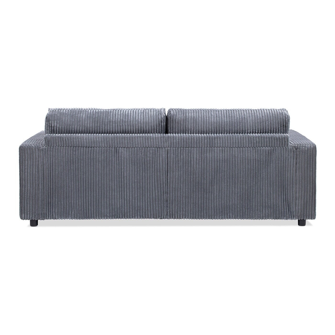 Divano letto matrimoniale oversize Jennifer Taylor Home Goliath 86, velluto a coste grigio carbone