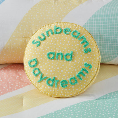 Set copripiumino reversibile in cotone Jessie Yellow Rainbow Sunburst di Urban Habitat Kids