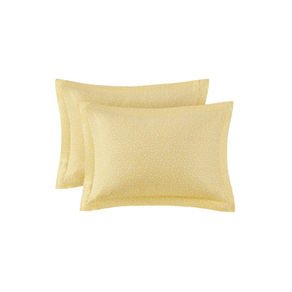 Set copripiumino reversibile in cotone Jessie Yellow Rainbow Sunburst di Urban Habitat Kids