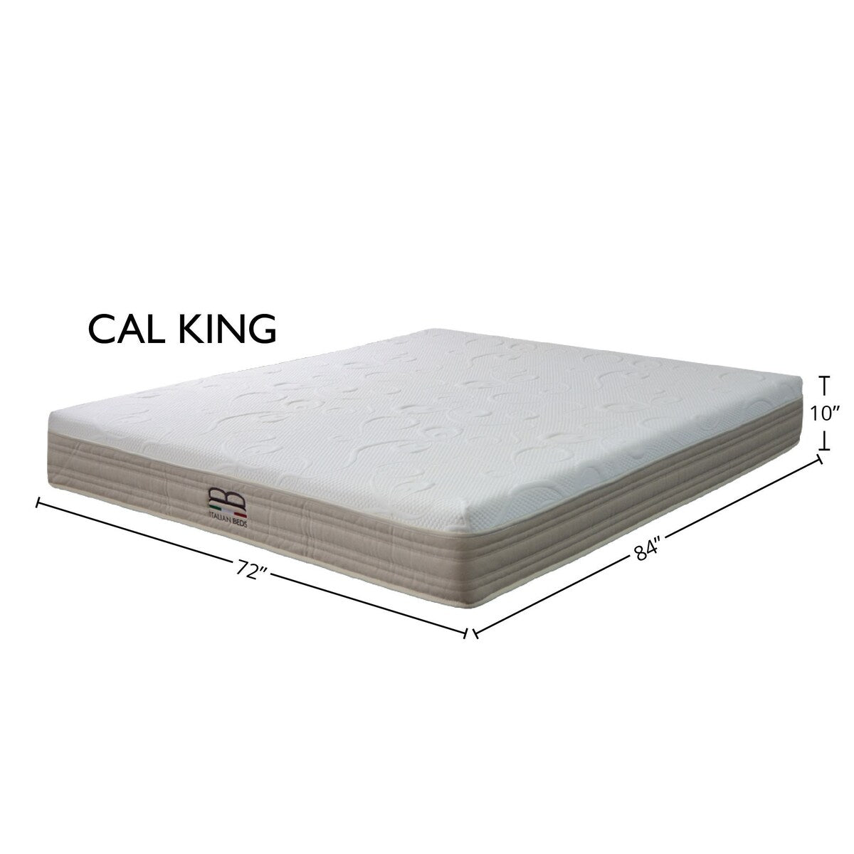 Materasso italiano antibatterico in memory foam Jewel con 11 zone di supporto