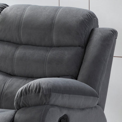 Divano reclinabile imbottito per soggiorno Jim Grey