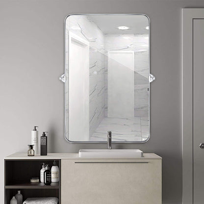 Specchio da parete in metallo girevole e inclinabile rettangolare Jonathan TEHOME