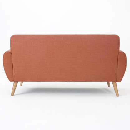 Divano imbottito in tessuto trapuntato Josephine Mid-Century Modern di Christopher Knight Home