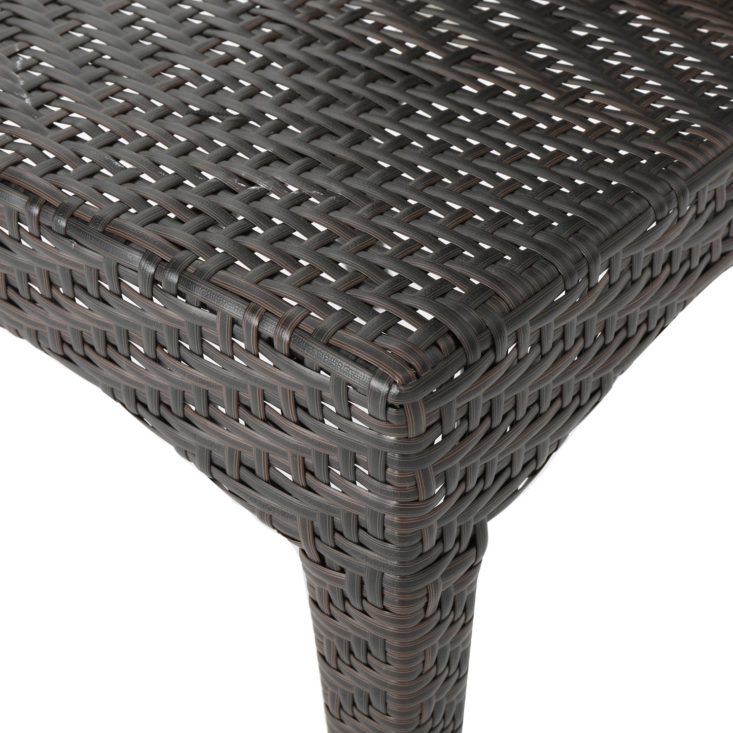 Set da bistrot Josh Outdoor Multi-brown da 3 pezzi in vimini di Christopher Knight Home