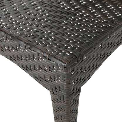 Set da bistrot Josh Outdoor Multi-brown da 3 pezzi in vimini di Christopher Knight Home