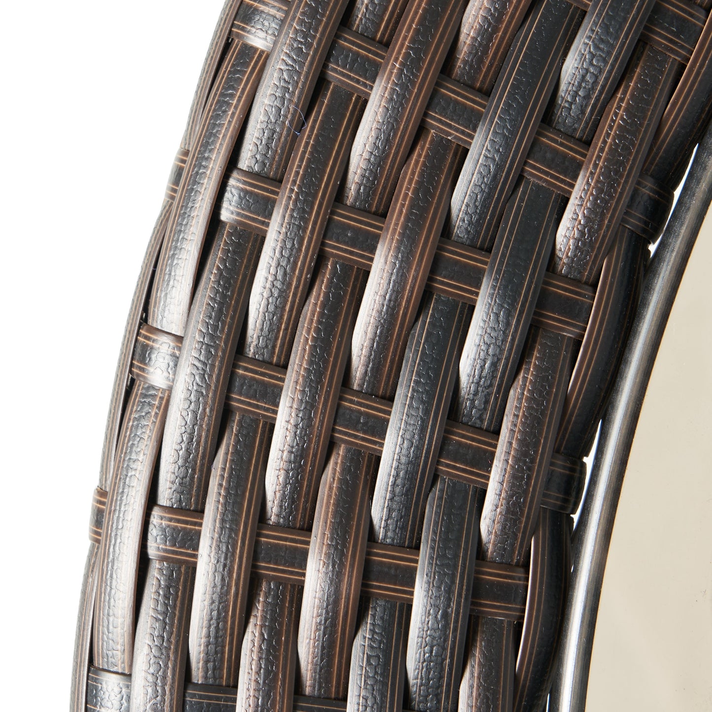 Set da bistrot Josh Outdoor Multi-brown da 3 pezzi in vimini di Christopher Knight Home