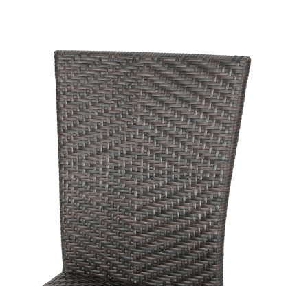 Set da bistrot Josh Outdoor Multi-brown da 3 pezzi in vimini di Christopher Knight Home