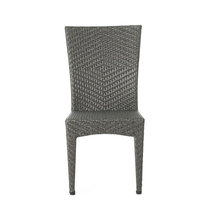 Set da bistrot Josh Outdoor Multi-brown da 3 pezzi in vimini di Christopher Knight Home