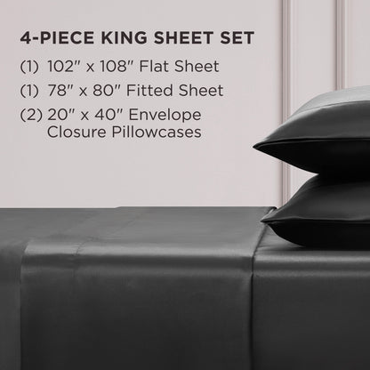 Set di lenzuola in raso di seta Juicy Couture