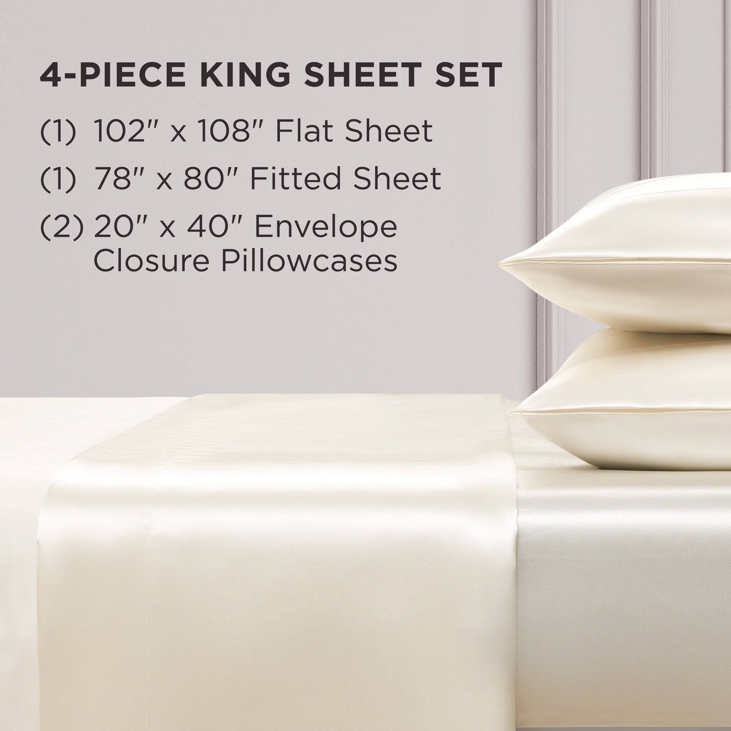 Set di lenzuola in raso di seta Juicy Couture