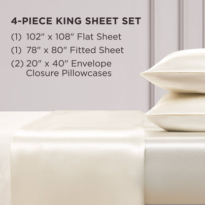 Set di lenzuola in raso di seta Juicy Couture