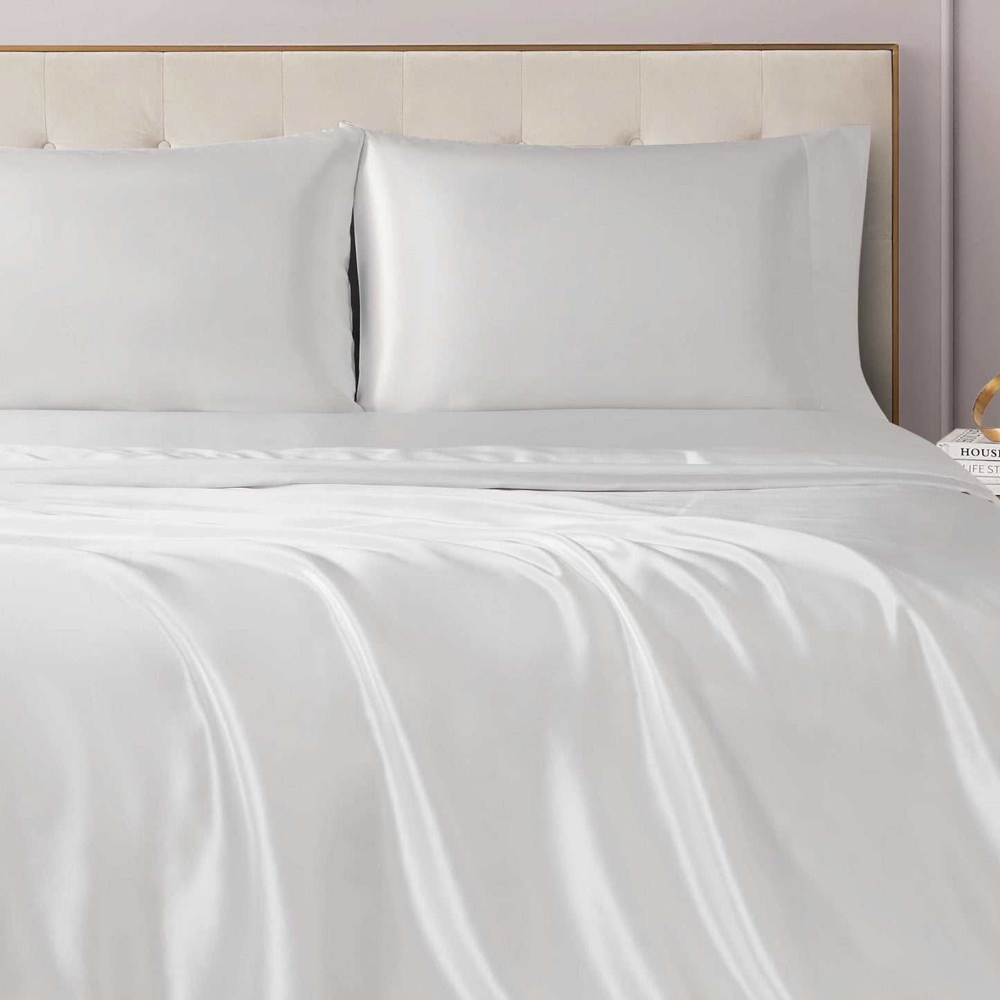 Set di lenzuola in raso di seta Juicy Couture