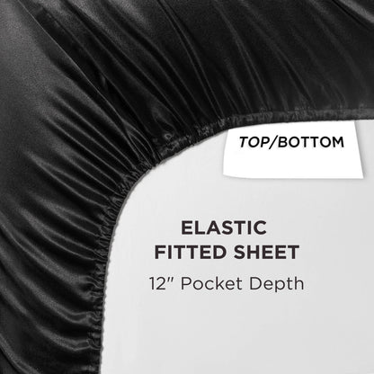 Set di lenzuola in raso di seta Juicy Couture