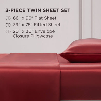 Set di lenzuola in raso di seta Juicy Couture