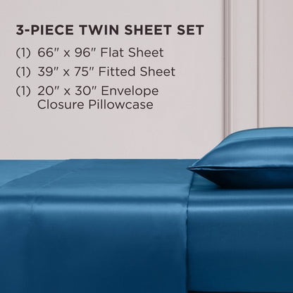 Set di lenzuola in raso di seta Juicy Couture