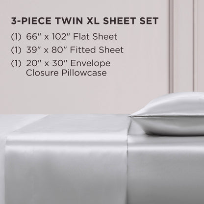 Set di lenzuola in raso di seta Juicy Couture