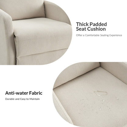 Poltrona reclinabile manuale girevole moderna Julian, set da 2 di HULALA HOME