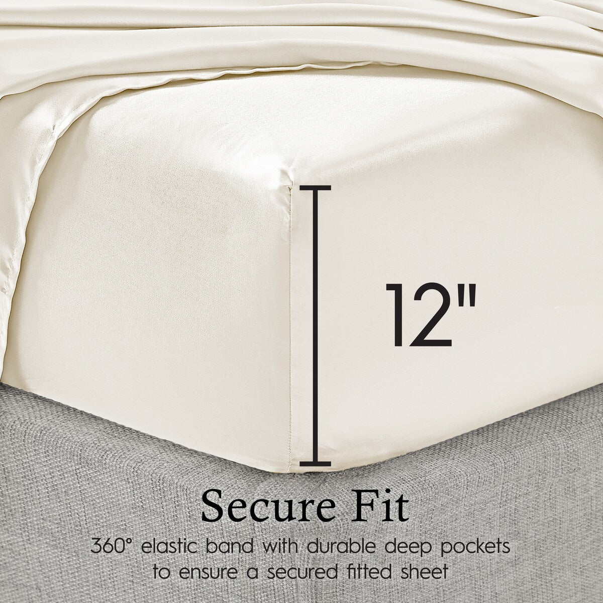 Set di lenzuola in raso di seta Juliette LeBlanc New York