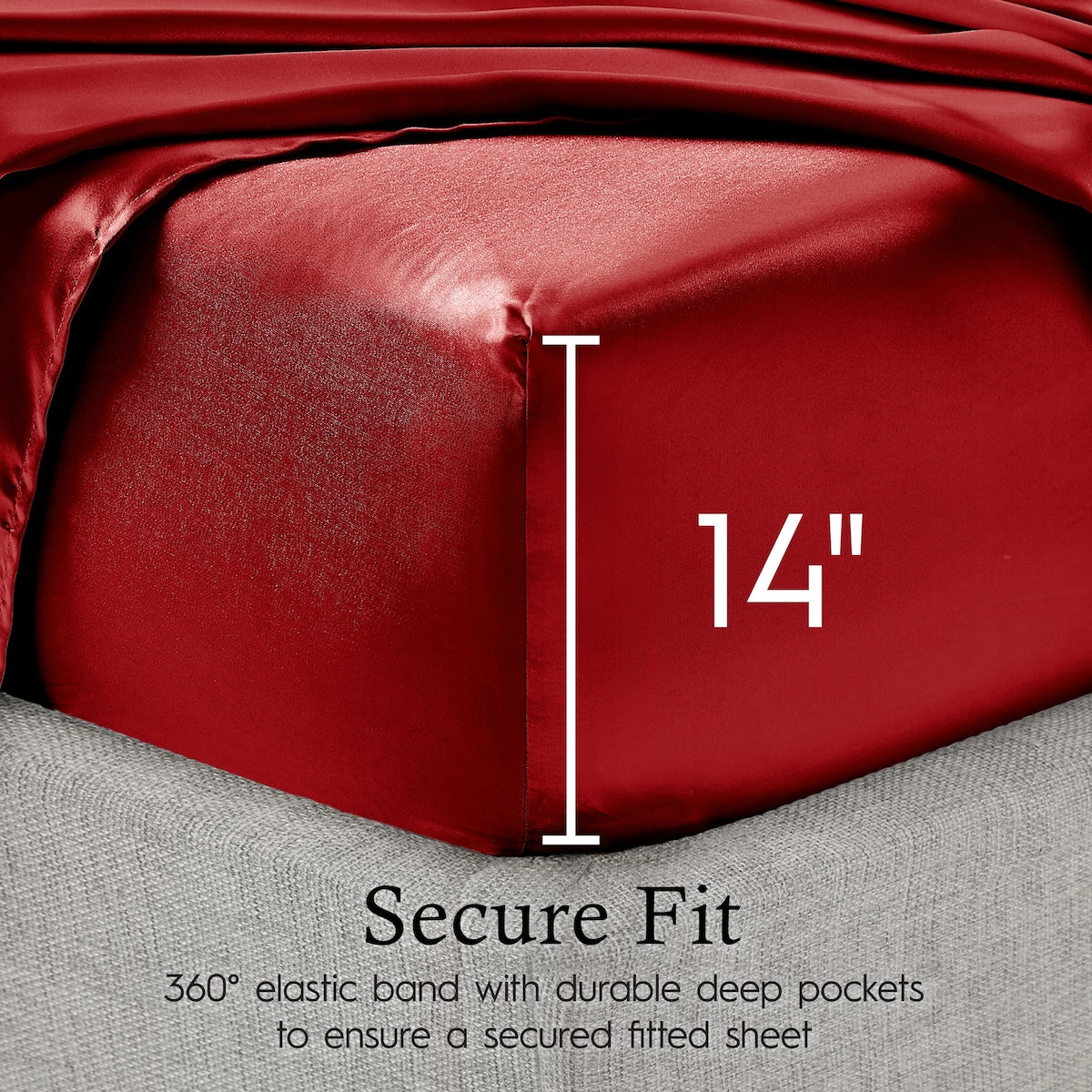 Set di lenzuola in raso di seta Juliette LeBlanc New York