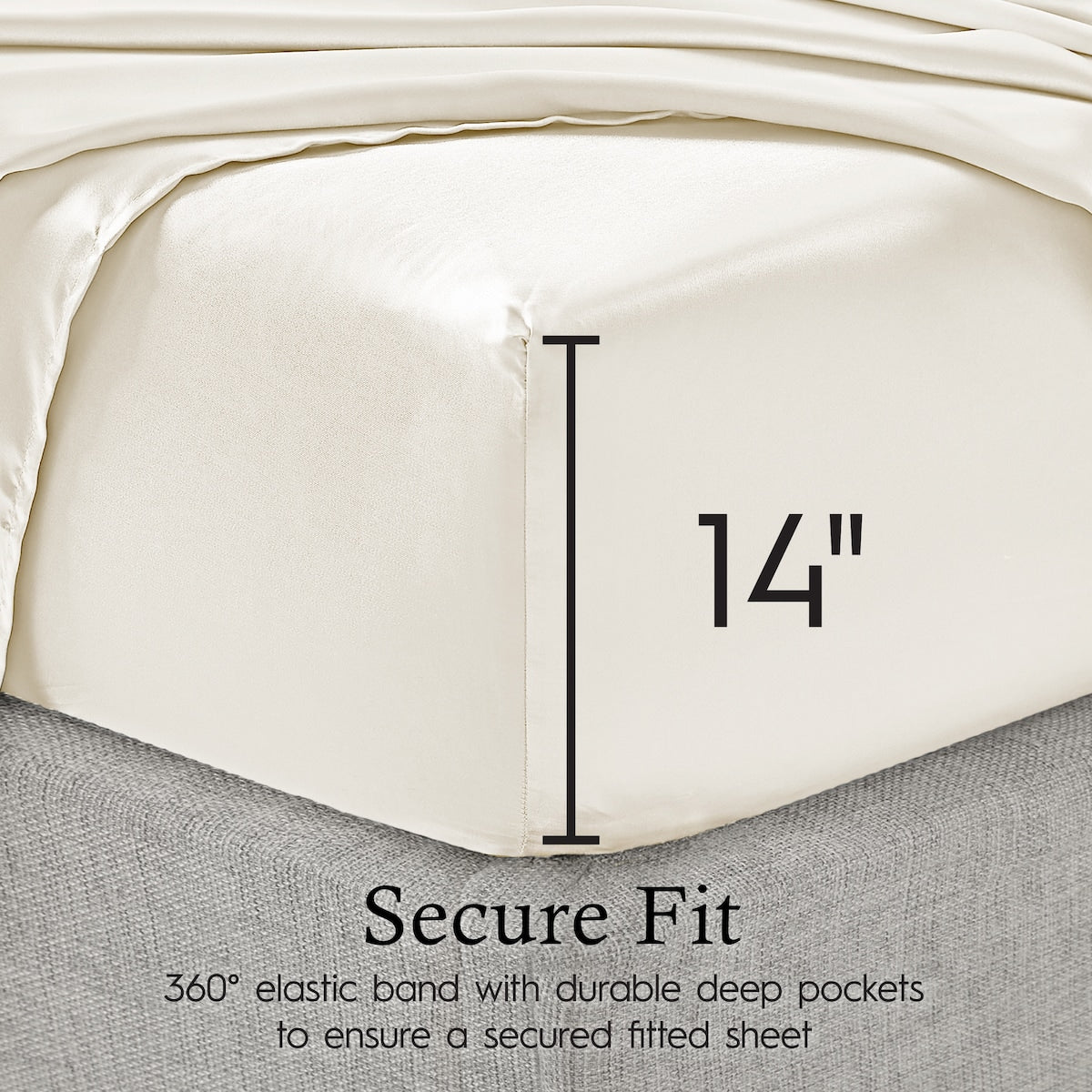 Set di lenzuola in raso di seta Juliette LeBlanc New York