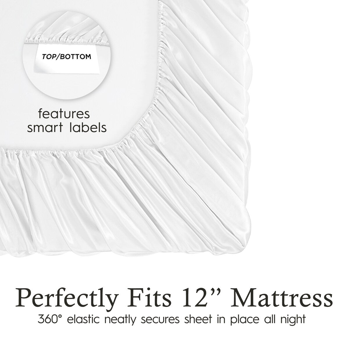 Set di lenzuola in raso di seta Juliette LeBlanc New York