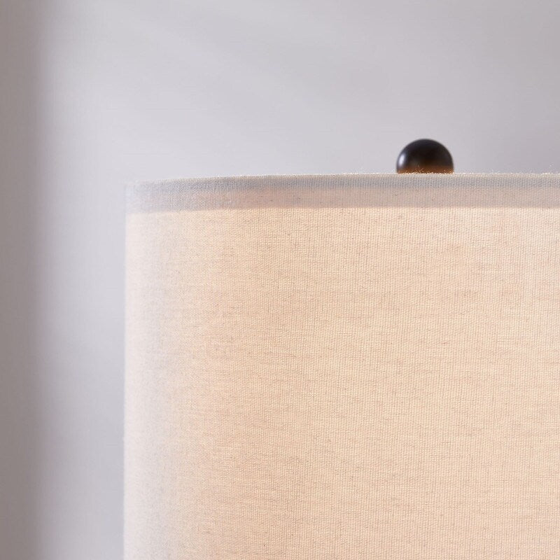 Set di lampade da tavolo KAWOTI da 21,5 pollici con luce notturna e porte USB, lampadine