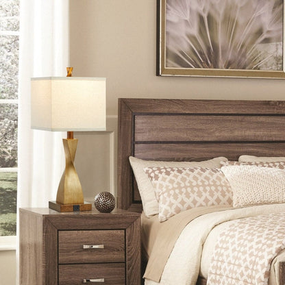 Lampada da tavolo KAWOTI da 22'' con controllo touch, porte USB e lampadine (set da 2)