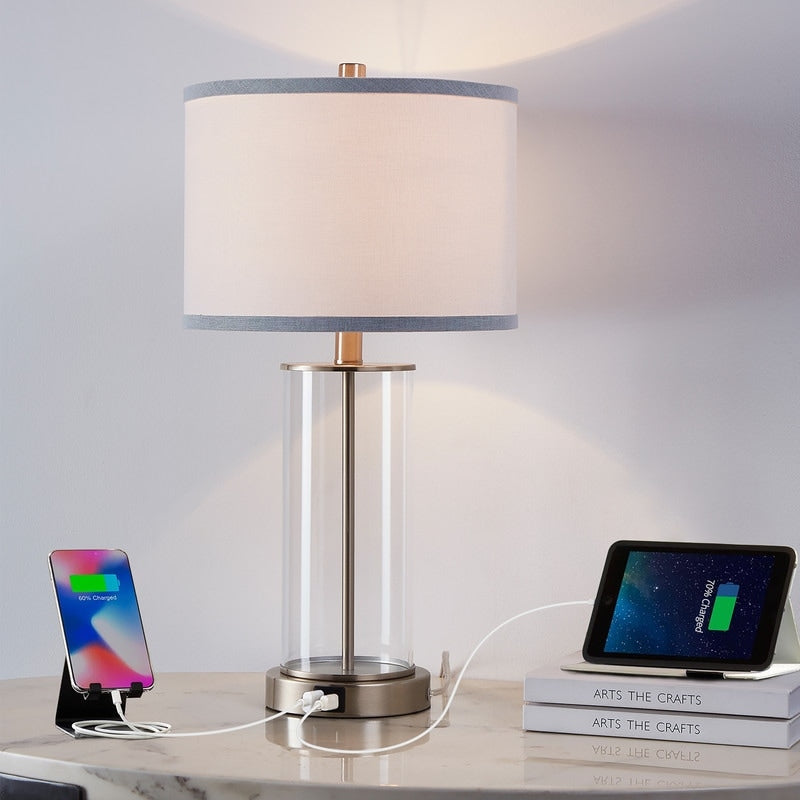 Set di lampade da tavolo KAWOTI 23.25 con controllo touch, porta USB e lampadine