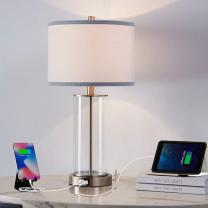 Set di lampade da tavolo KAWOTI 23.25 con controllo touch, porta USB e lampadine