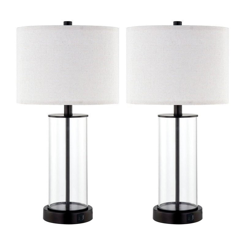 Set di lampade da tavolo KAWOTI 23.25 con controllo touch, porta USB e lampadine