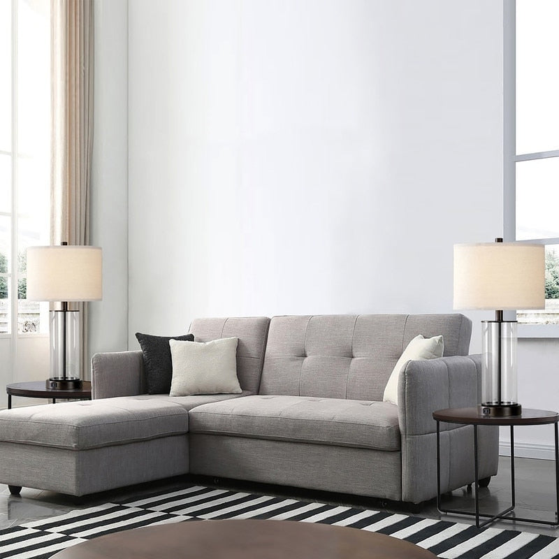 Set di lampade da tavolo KAWOTI 23.25 con controllo touch, porta USB e lampadine