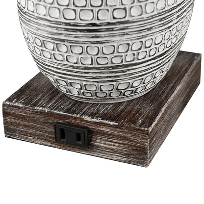 Set di lampade da tavolo KAWOTI con controllo touch e porte USB (set da 2)