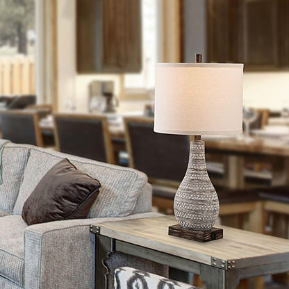 Set di lampade da tavolo KAWOTI con controllo touch e porte USB (set da 2)