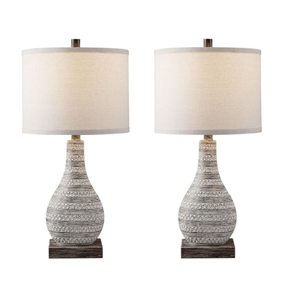 Set di lampade da tavolo KAWOTI con controllo touch e porte USB (set da 2)