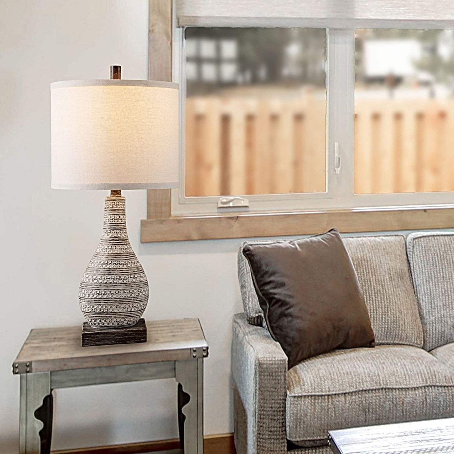 Set di lampade da tavolo KAWOTI con controllo touch e porte USB (set da 2)