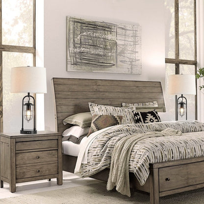 Lampada da tavolo KAWOTI in bronzo scuro da 26 pollici con porte USB, luce notturna