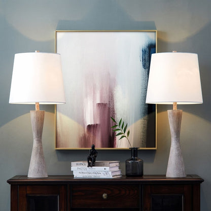 Set di lampade da tavolo KAWOTI 27 Distressed (set di 2)