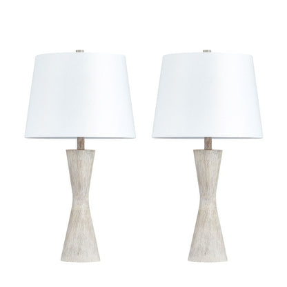 Set di lampade da tavolo KAWOTI 27 Distressed (set di 2)