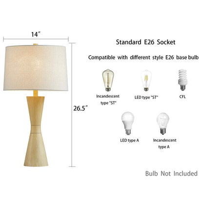 Set di lampade da tavolo KAWOTI 27 Distressed (set di 2)