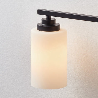 Lampada da bagno dimmerabile KAWOTI a 3 luci con vetro bianco satinato