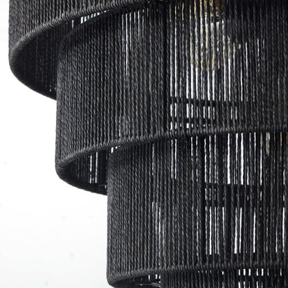 Lampada a sospensione bohémien KAWOTI, larghezza 26, 5 luci e 4 livelli